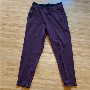 Athleta Purple Cropped Ankle Pants with Tapered Legs